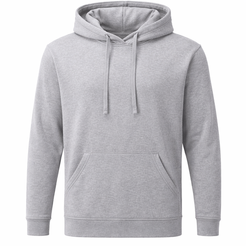 Reblz Wildcard Hoodie – in Grau – Frontansicht – nachhaltig, Biobaumwolle, recyceltes Polyester, Großhandel