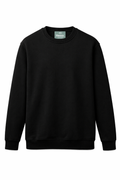 Reblz Legend Sweatshirt – in zwart – vooraanzicht – duurzaam, biologisch katoen, gerecycled polyester, groothandel