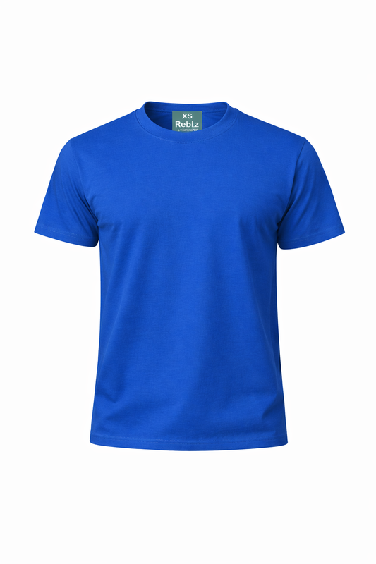 Reblz Visionary T-Shirt – in Blau – Frontansicht – nachhaltig, Biobaumwolle, recyceltes Polyester, Großhandel